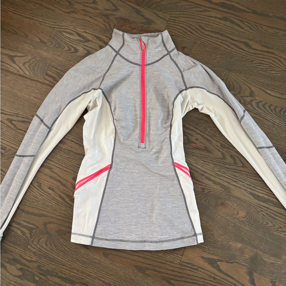 lululemon athletica Gray and Pink Women's Top
